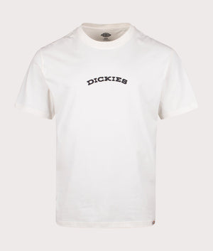 Dickies Relaxed Fit Outdoor T-Shirt in Egret . Shot at EQVVS. Front shot 