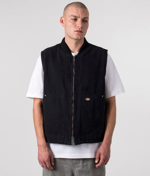 Relaxed-Fit-Dickies-Duck-Canvas-Gilet-Black-Dickies-EQVVS