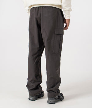 Huf Relaxed Fit Huf Leisure Cargo Pants in Black at EQVVS Menswear back shot