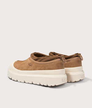 Tasman Weather Hybrid Shoes in Chestnut by Ugg. EQVVS Menswear back pair shot. 