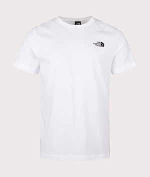 The North Face Redbox Celebration T-Shirt in White at EQVVS. Front Shot.