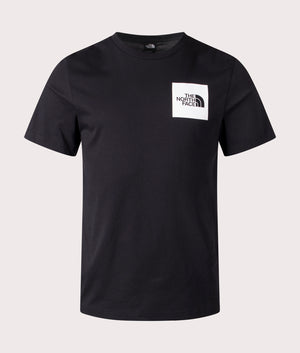 The North Face Fine T-Shirt in Black. Shot at EQVVS. Front shot. 