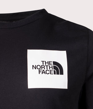 The North Face Fine T-Shirt in Black. Shot at EQVVS. Detail shot. 