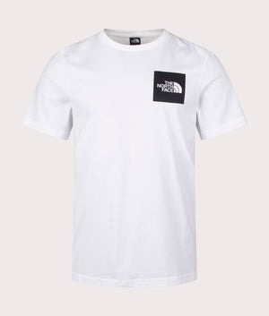 The North Face Fine T-Shirt in White. Shot at EQVVS.  Front shot. 