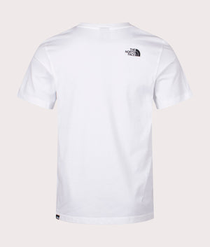 The North Face Fine T-Shirt in White. Shot at EQVVS.  Back shot. 