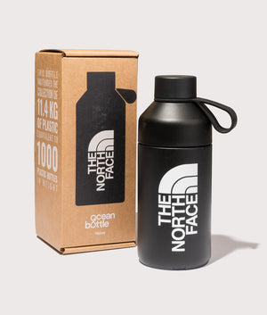 The North Face TNF Water Bottle 0.75L at EQVVS. Front Box Shot.