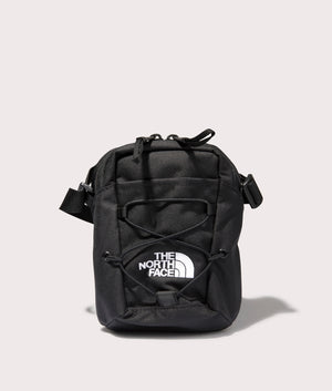 The North Face Jester Crossbody Bag in Black at EQVVS. Front Shot.