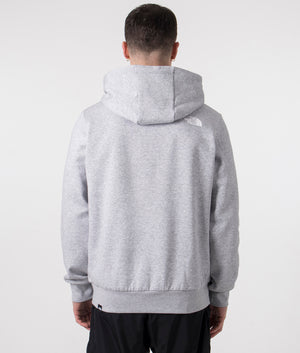 The North Face Simple Dome Hoodie in Grey Heather. Shot at EQVVS. Back shot. 