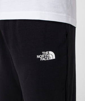 The North Face Simple Dome Light Tapered Joggers in Black. Shot at EQVVS. Detail shot. 