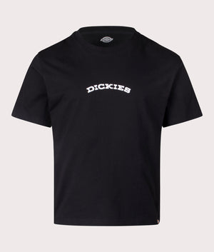 Dickies Relaxed Fit Outdoor T-Shirt in Black. Shot at EQVVS. Front shot 