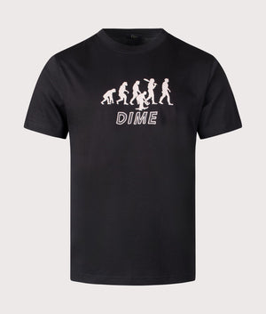 Evolution T-Shirt, Black, Eqvvs Menswear, front shot angle