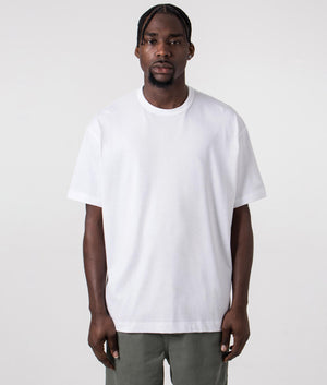 Script Neck Logo T-Shirt in White | CDG | EQVVS