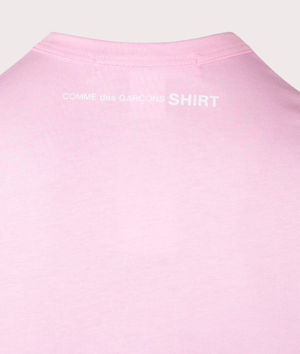 Comme des Garcons Crew Neck T Shirt in Pink EQVVS Menswear