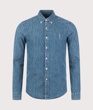 Slim-Fit-Oxford-Shirt-Denim-POLO-Ralph-Lauren-EQVVS