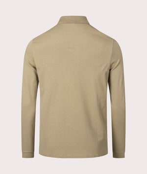 Lacoste long deals sleeve polo khaki