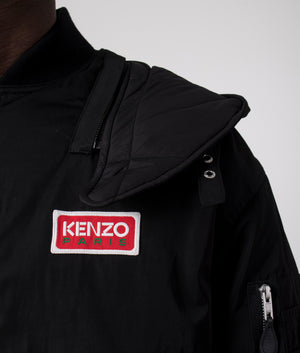Quarter Zip Monogram Packable Windcheater Jacket, KENZO