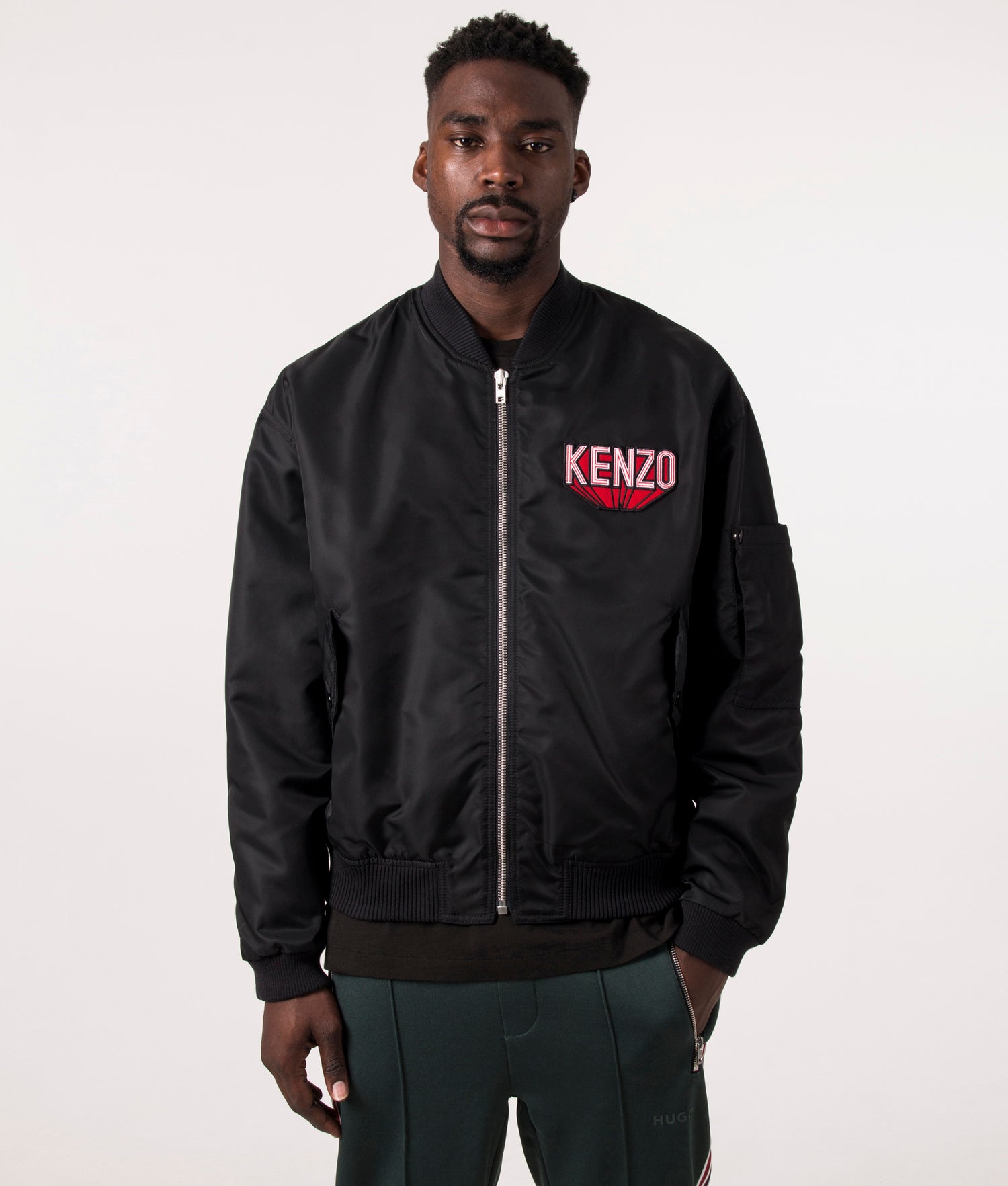 Kenzo black bomber on sale jacket