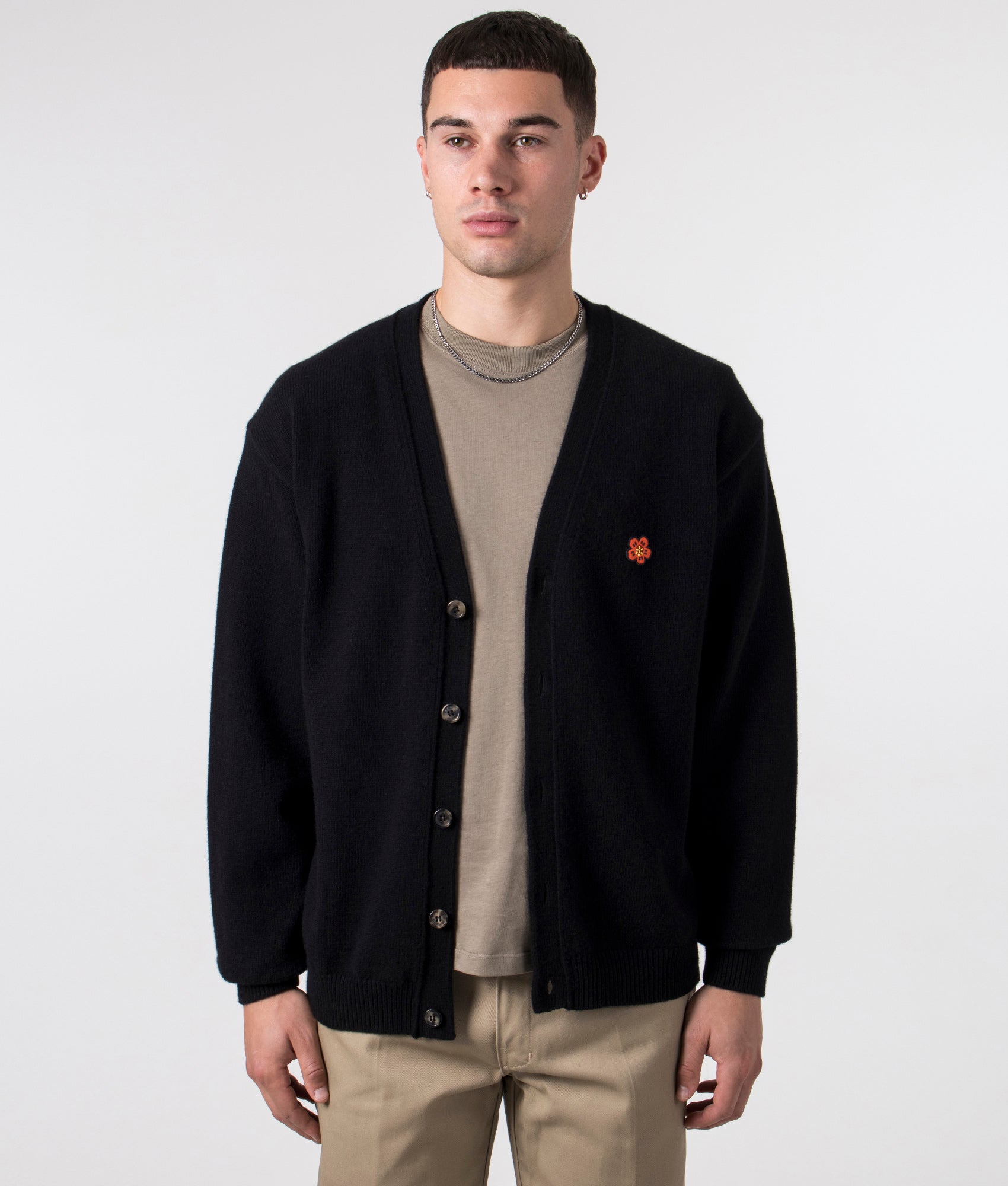 Boke Flower Crest Cardigan Black | KENZO | EQVVS