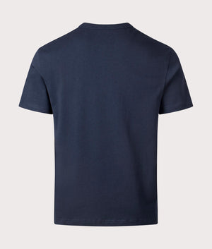 A.P.C, Relaxed Fit Petit VPC Logo T-Shirt, Dark Navy/Ecru, Eqvvs Menswear, back shot angle