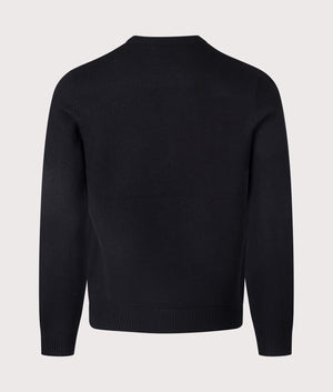 Edward Jumper, black, Eqvvs Menswear, back shot angle