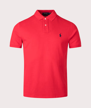 Polo Ralph Lauren, The Iconic Mesh Polo Shirt, red, Eqvvs Menswear, front shot angle