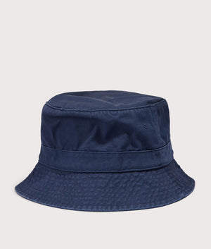 Polo Ralph Lauren Chino Bucket Hat in New Port Navy Blue. EQVVS Back Shot.