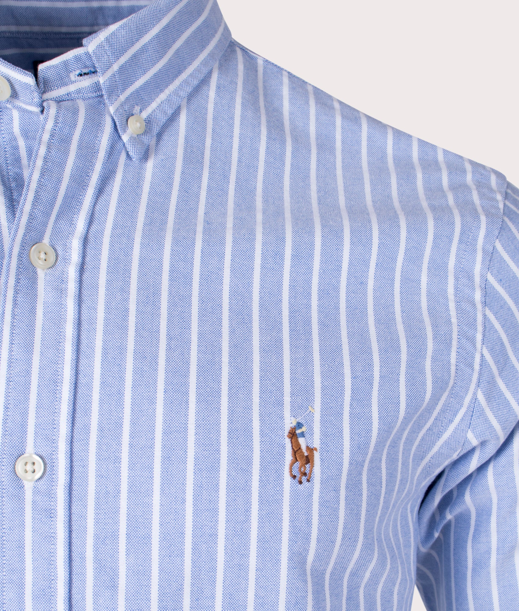 Polo Ralph Lauren SLIM FIT OXFORD SHIRT - Shirt - blue/white/white