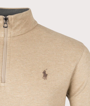 Quarter Zip Sweatshirt by Polo Ralph Lauren. Shot at EQVVS. Detail shot. 