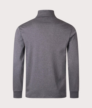 Soft Cotton Turtleneck Jumper in Barclay Heather from Polo Ralph Lauren. Back angle shot at EQVVS.