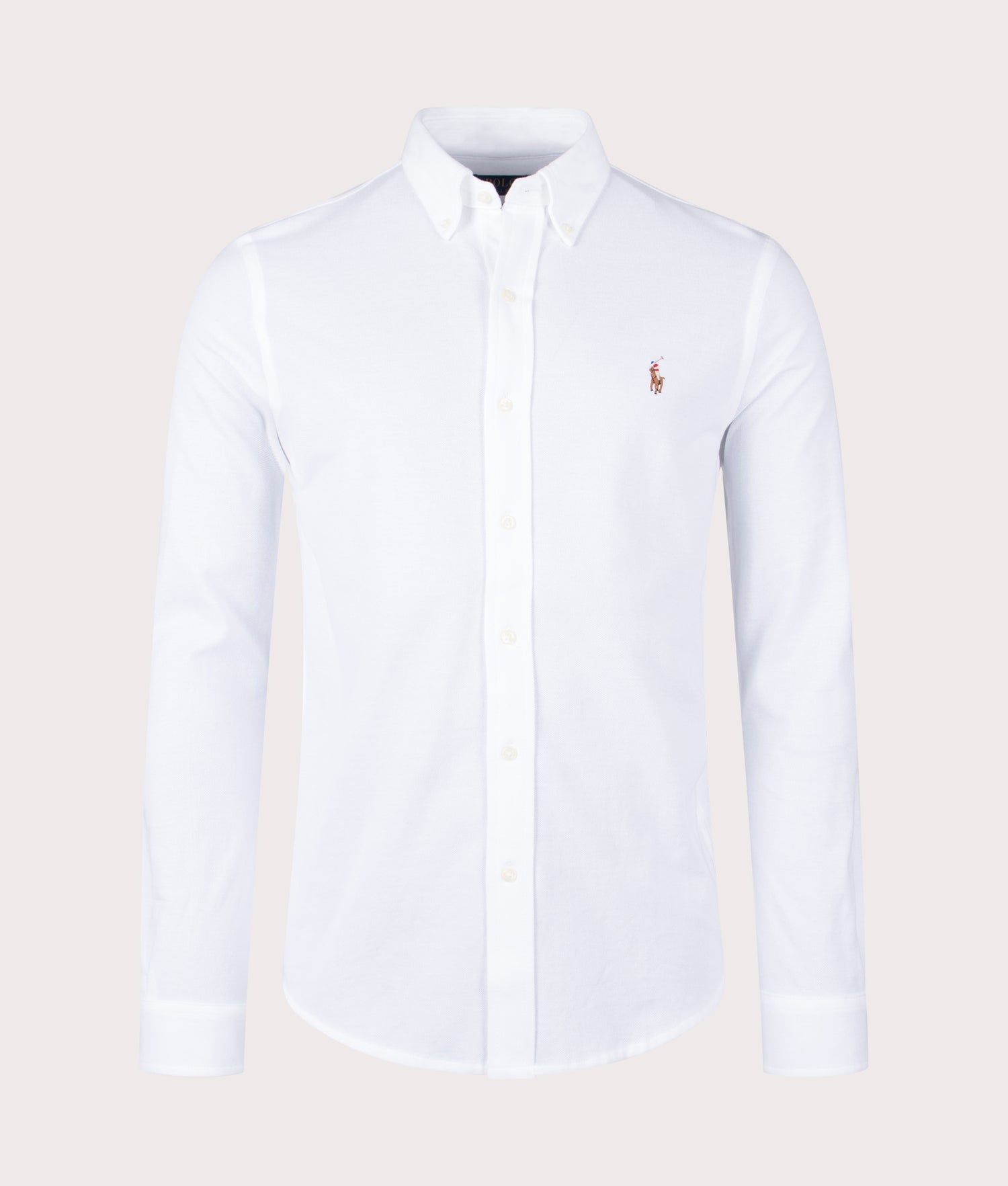 Knit Oxford Shirt in White Polo Ralph Lauren EQVVS