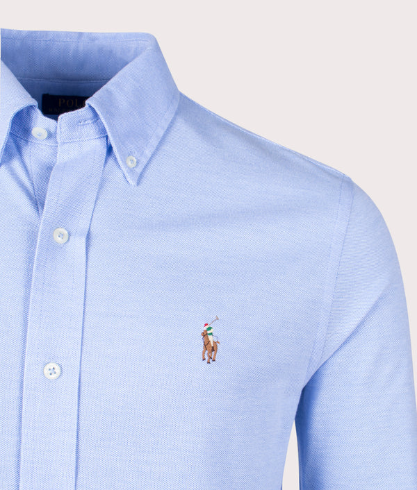 Knit Oxford Shirt in 001 Harbour Island Blue/Multi PP | Polo Ralph 