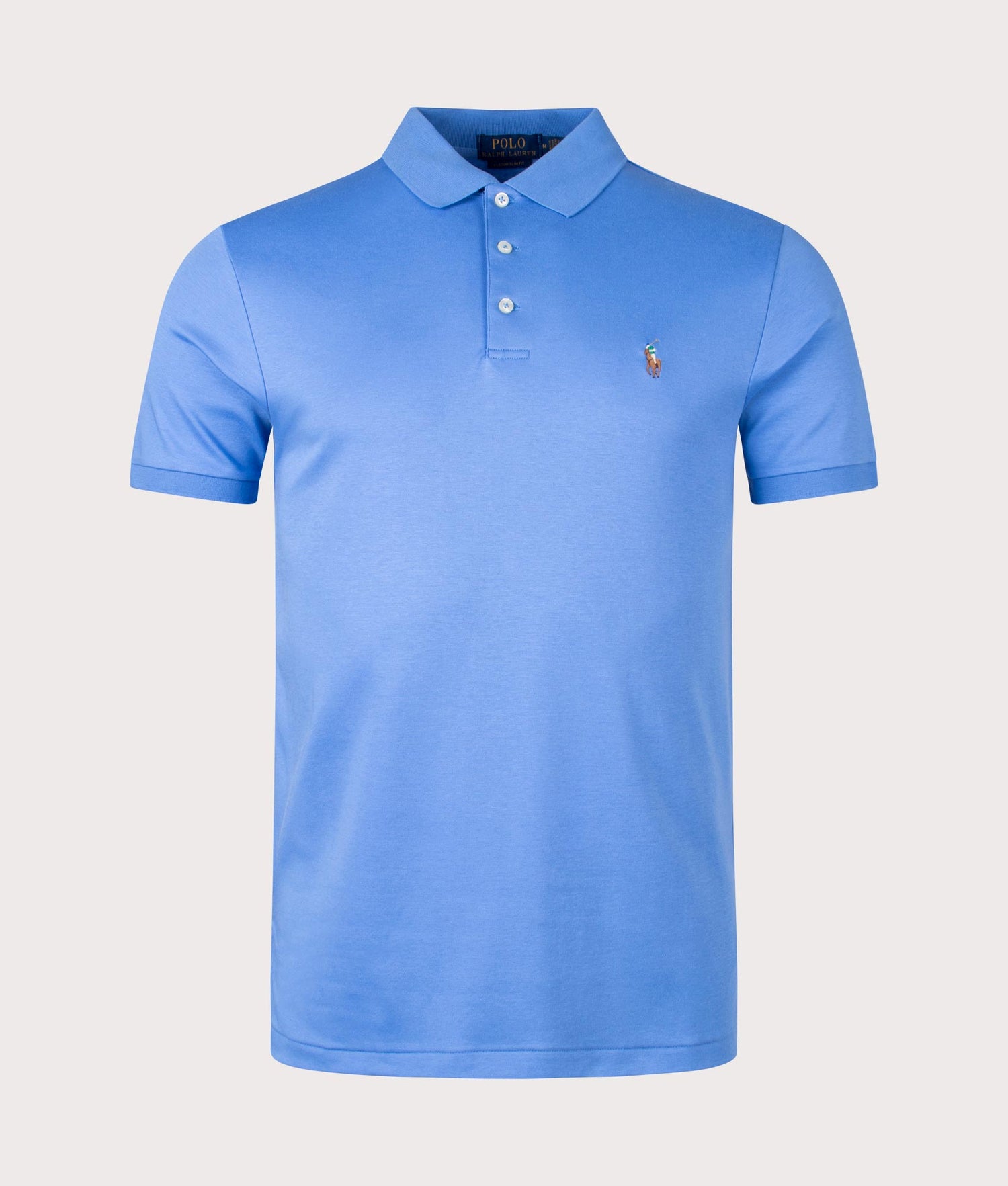 Polo Ralph Lauren Soft Cotton Polo Shirt-Sky Blue - Men