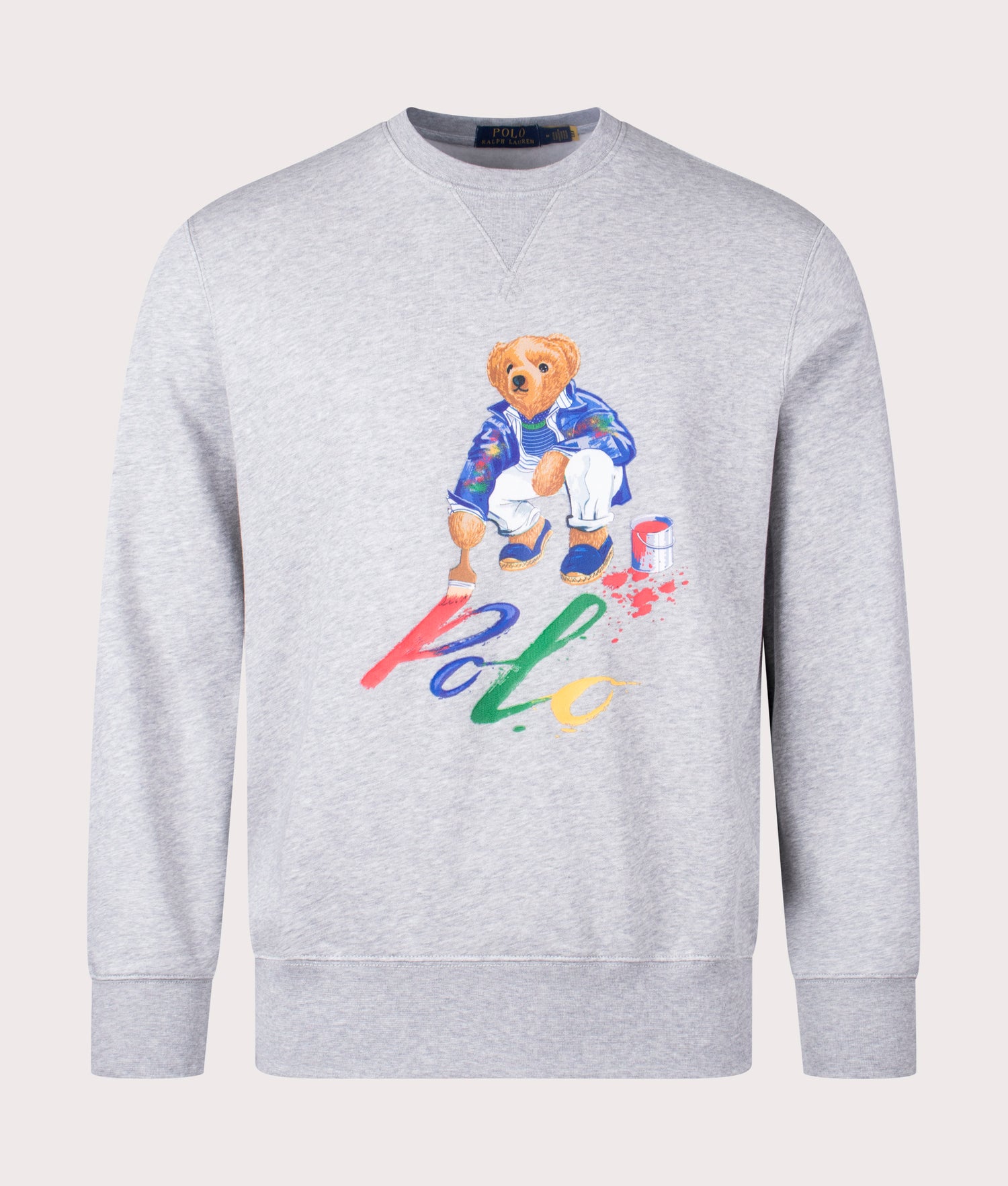 Polo Bear Sweatshirt in 029 Andover HTR Paint Bear Polo Ralph