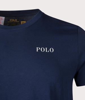 Lightweight Loungewear T-Shirt in Cruise Navy by Polo Ralph Lauren. EQVVS Shot. 