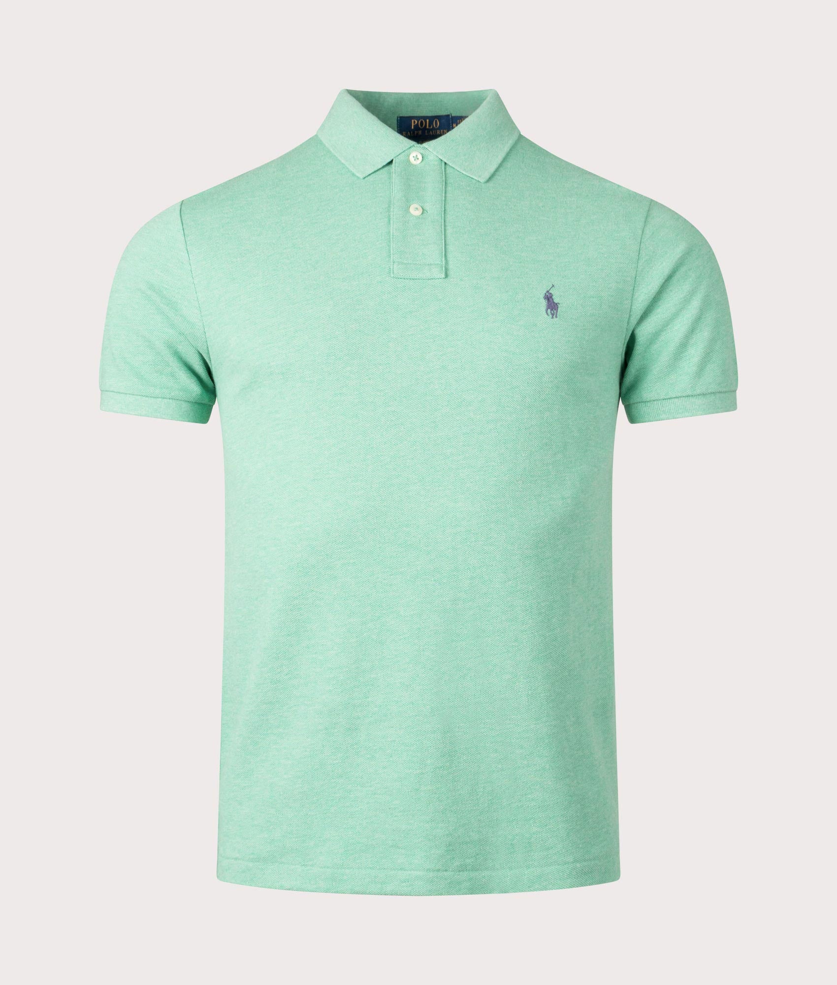 Slim Mesh Polo Shirt Resort Green Heather | Polo Ralph Lauren | EQVVS