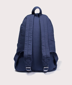 Polo Ralph Lauren Canvas Backpack in Newport Navy. Back Shot at EQVVS