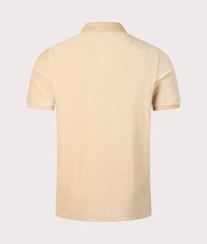 Classic Fit Corduroy Polo Shirt in Classic Tan by Polo Ralph Lauren. EQVVS Shot.