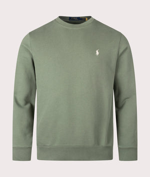 Loopback Terry Sweatshirt in Cargo Green by Polo Ralph Lauren. EQVVS Shot. 