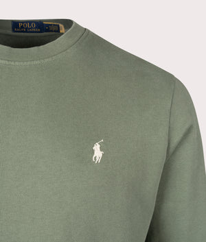 Loopback Terry Sweatshirt in Cargo Green by Polo Ralph Lauren. EQVVS Shot.