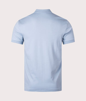 Custom Slim Fit Soft Cotton Polo Shirt in Vessel Blue by Polo Ralph Lauren. EQVVS Shot.