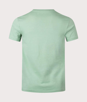 Custom Slim Fit T-Shirt by Polo Ralph Lauren in Faded Mint. Shot at EQVVS. Back image. 