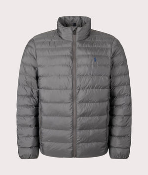 Polo Ralph lauren The Colden Packable Jacket in dark metal at EQVVS menswear front shot