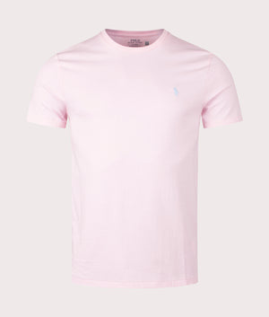 Custom Slim Fit Jersey T-Shirt in Hint of Pink by Polo Ralph Lauren. EQVVS Shot. 