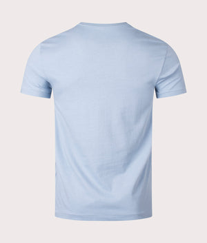 Custom Slim Fit Jersey T-Shirt in Vessel Blue by Polo Ralph Lauren. EQVVS Shot.