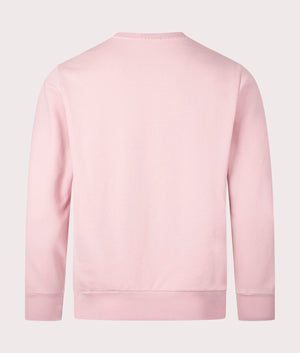 Polo Ralph Lauren Loopback Terry Sweatshirt in Adirondack Rose. Back angle shot at EQVVS.