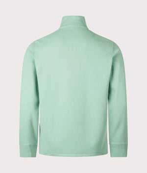 Quarter Zip Knit in Faded Mint by Polo Ralph Lauren. EQVVS Shot.