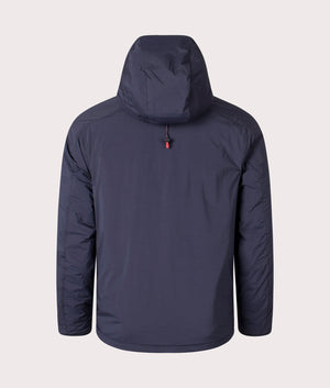 Stretch Hooded Jacket in Collection Navy by Polo Ralph Lauren. EQVVS Shot. 