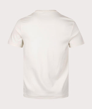 Custom Slim Fit Pima T-Shirt in Parchment Cream by Polo Ralph Lauren. EQVVS Shot.