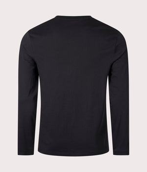 Long Sleeve Loungewear T-Shirt in Polo Black by Polo Ralph Lauren. EQVVS Shot.