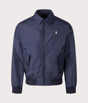 Polo Ralph Lauren Packable Windbreaker Jacket in Navy. Front Shot at EQVVS.